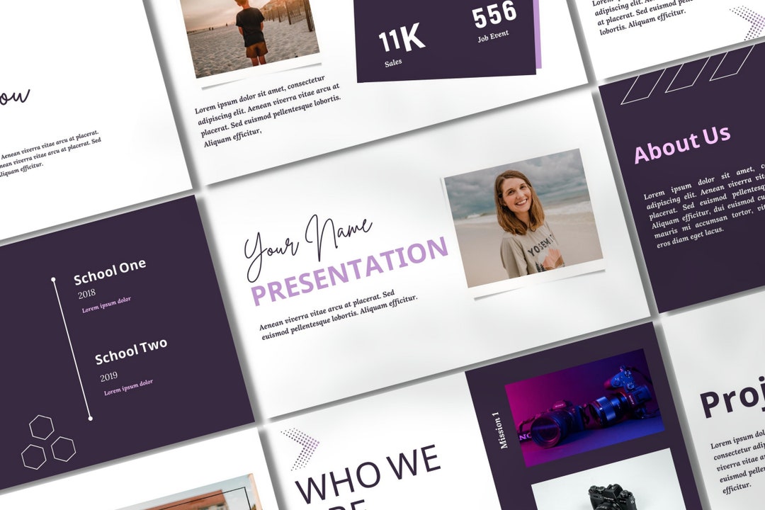 15 Cursive Accent Canva Slides / Portfolio /webinar Portfolio / Graphic Design Portfolio