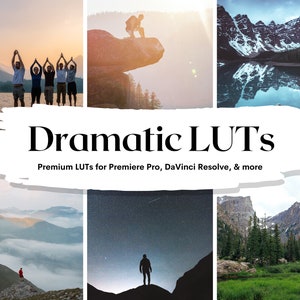 10 Dramatic LUTs Pack for Video and Photo color grading | Video luts for Final Cut, Premiere Pro, Filmora, DaVinci Resolve, LUT BUNDLE