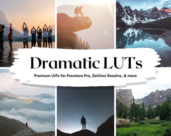 Paquete de LUTs dramáticos / Etalonaje de color para fotos y vídeos (PDF)