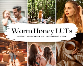Warm Honey LUTs | Video and Photo Filters (PDF Instructions)