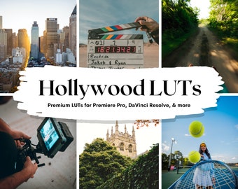20 Hollywood LUTs for Video Color Grading | .cube Files (Digital Download)