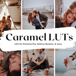 5 Caramel Colored LUTs Pack for Video and color grading | Video luts for Final Cut, Premiere Pro, Filmora, DaVinci Resolve, LUTs presets