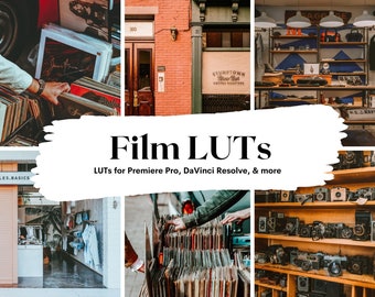 Film LUTs | Video Color Grading Presets (PDF Instructions)