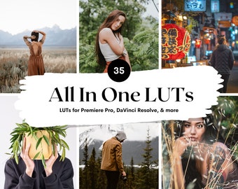 35 Mobile Video Filters | Lifestyle, Cinematic, & Moody Filters For Video Editing LUTS for Mobile and Desktop Video Editing Projects