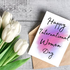 Buona giornata internazionale della donna / Buona giornata della donna / Download digitale / Festa della donna / Empower women / carta digitale / Download istantaneo