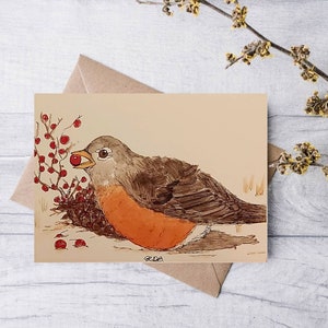 Robin Eats Berries