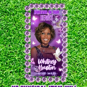 Lila individuelle Grabdecke Design, bearbeitbar, digitaler Download, bedruckbar, Canva, kein physischer Artikel versendet