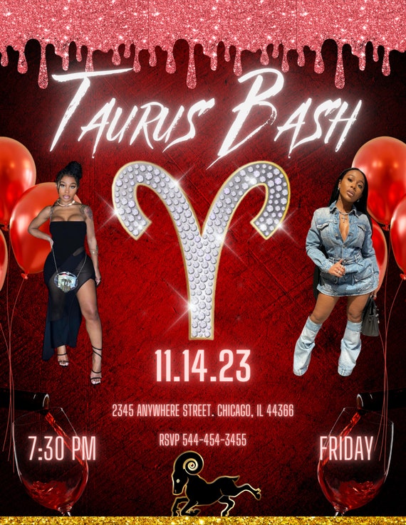 Taurus Birthday Flyer