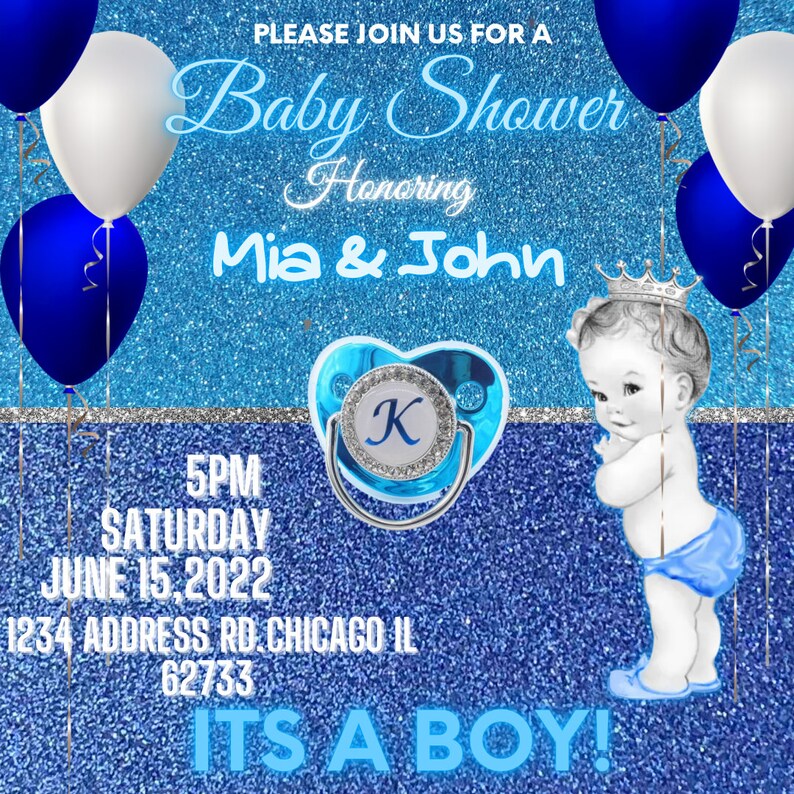 Gender Reveal Party Flyer Baby Shower Announcement Gender Etsy Australia