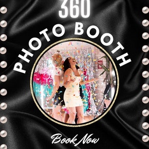 360 Photo Booth, 360  flyer, Party Flyer, edit  Canva Template Photo Booth Sale