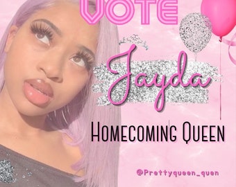 Vote Homecoming King Prom Flyer Social Media Flyer - Etsy