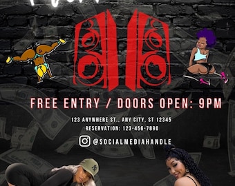 Birthday Flyer Celebration, Social Media Flyer, Club Birthday Flyer