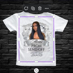 Prom send off tshirt design , editable , canva template , digital download, instant Download, printable