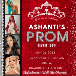 Prom Flyer, PROM Social Media Flyer, Lash Flyer, Sale Flyer, Hair Flyer, Prom Sale Flyer, Clothing Flyer, Edit with Canva Template