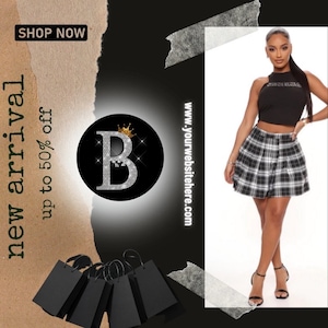 boutique flyer, new arrivals flyer, coming soon , flash sale flyer, fall boutique flyer, sale,  edit with canva