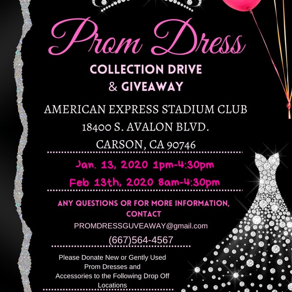 Prom Dress Giveaway Flyer , Prom Dress Drive Flyer , editable, instant download, digital download, printable, canva