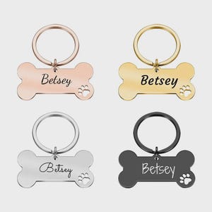 Personalized dog tag, Engraved dog tag, Personalized pet tag, Engraved dog tag