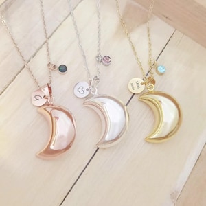 Moon pregnancy bola with birthstone, Pregnancy bola with personalized engraved medal, Mini pregnancy bola us, mom gift