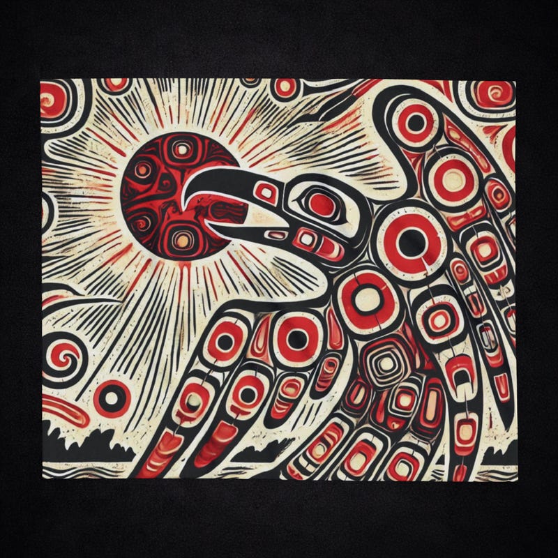 Raven Steals the Sun - Etsy