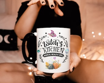 Witches Kitchen Magical Meals and Love - Kitchen Witchery - Witchy Accent Coffee Mug, 11oz