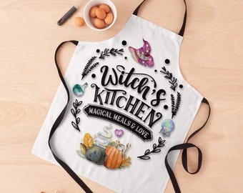 Witch's Kitchen Apron, Magical Meals, Witchy Housewarming Gift