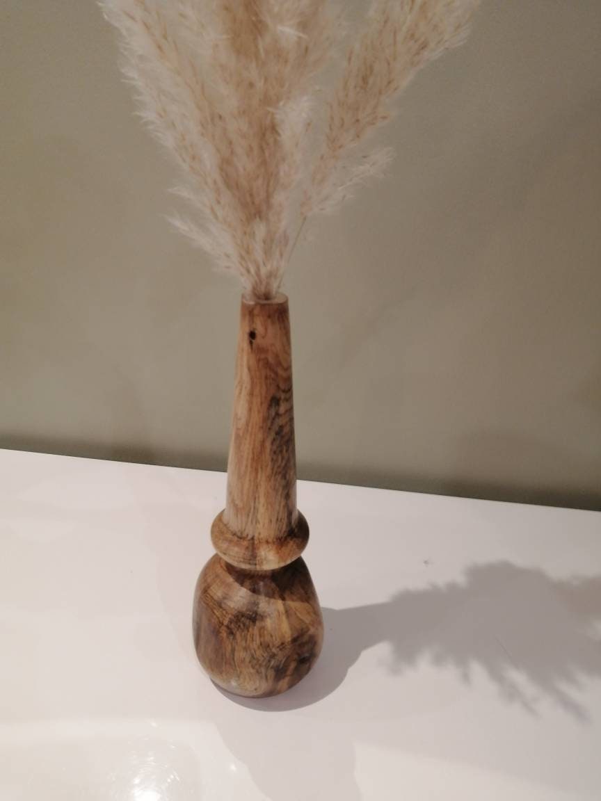 Vase en Bois Décoratif