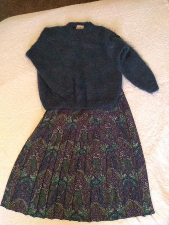 REDUCED Vintage mohair sweater and wool skirt