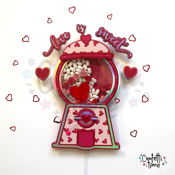 Gumball Machine Cake Topper Digital File Cake Topper Gumball | Etsy