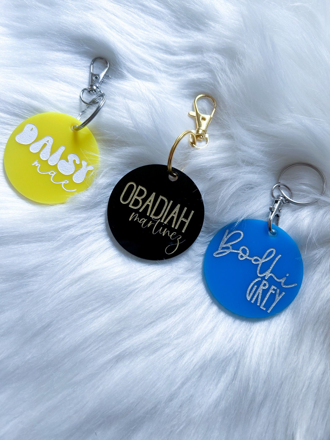 Diaper Bag Name Tag Personalized Keychain Backpack Name Tag Etsy