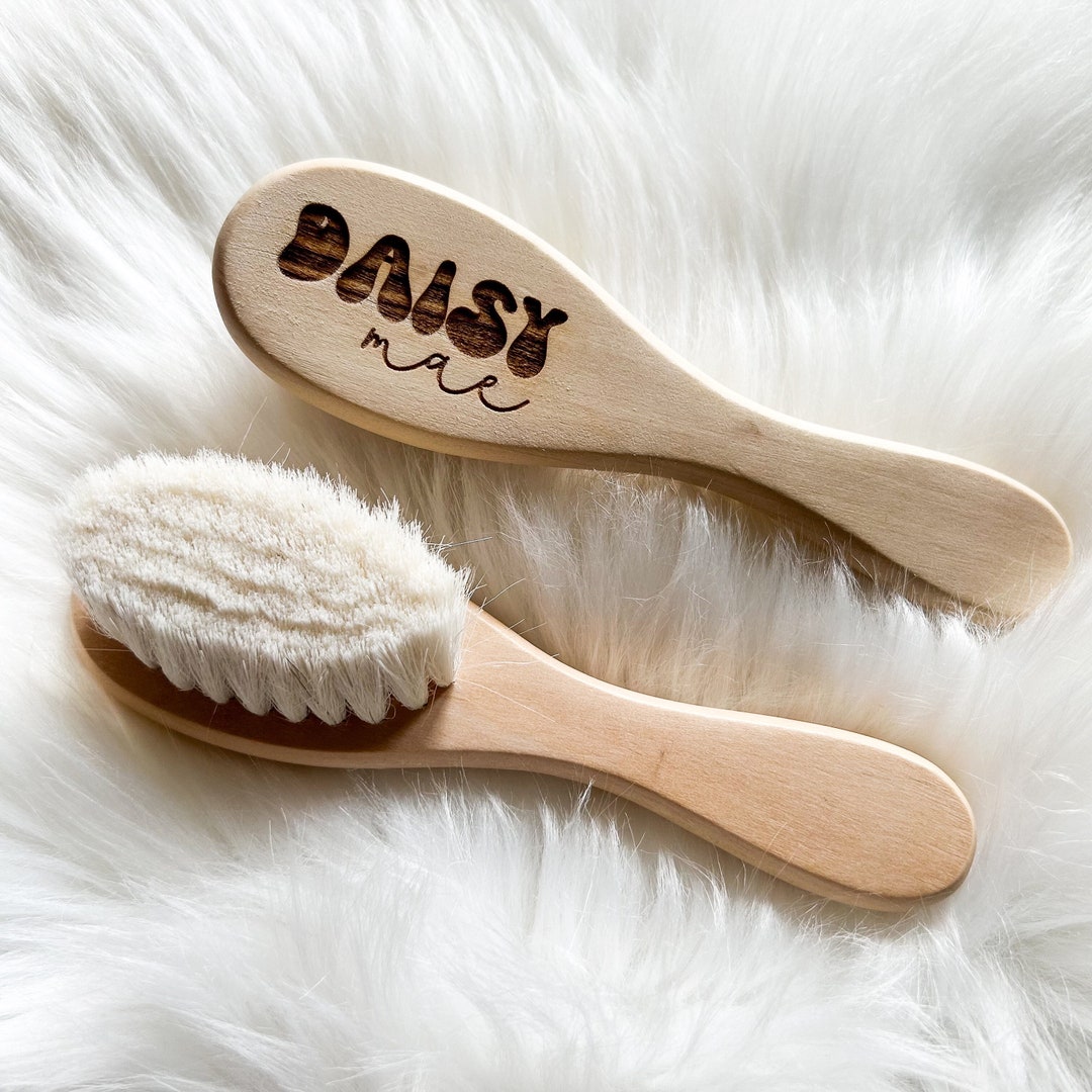 Personalized Baby Hair Brush Shower Gift, Newborn Keepsake, Custom