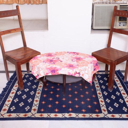 Rugmoda Handmade Woollen Jute Rugs/durrie - Tai Design Floor Mat - Anti Slip Carpet Rugs Size shops (Length-180Cm,Width-120cm) Multicolour