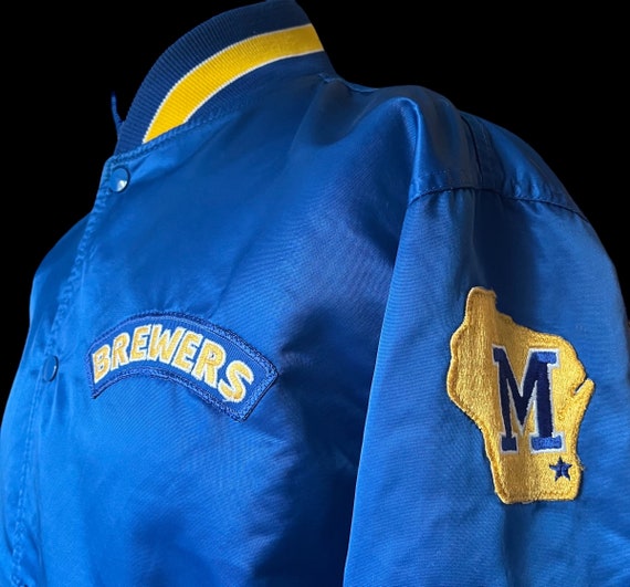 Vintage 1980’s MLB Milwaukee Brewers Starter Sati… - image 4