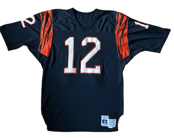 Vintage 1980s Cincinnati Bengals QB Jack Thompson Russell Athletic jersey size XL (48)