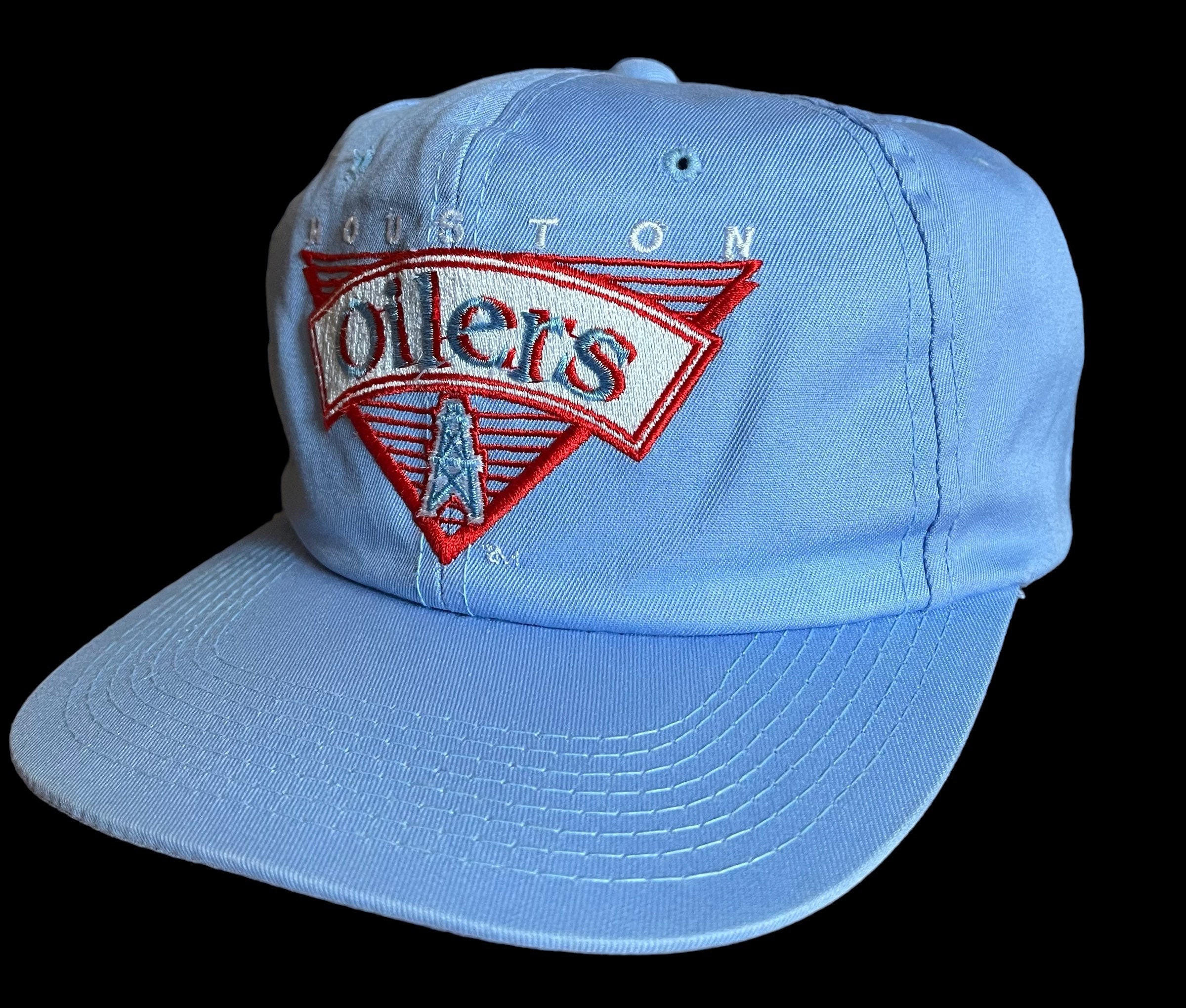Vintage Edmonton Oilers Hat Cap Sports Starter Script Hockey Wool Rare NHL