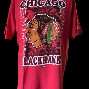 Majestic Chicago Blackhawks Big Logo Spellout Long Sleeve Black T-Shirt 2XL
