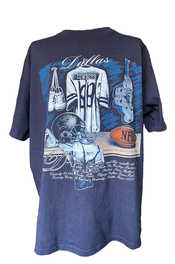 Vintage 1990’s NFL Dallas Cowboys Nutmeg Mills T … - image 1
