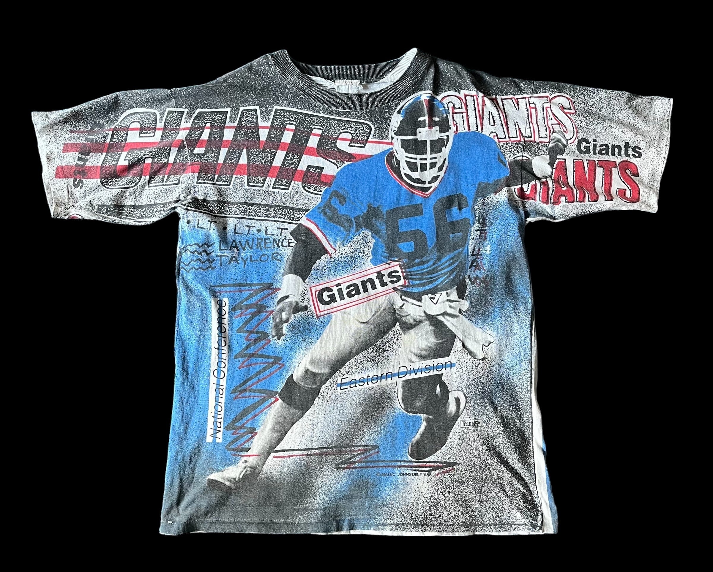 Nfl Vintage T Shirts Vintage 1990's NFL New York Giants Lawrence