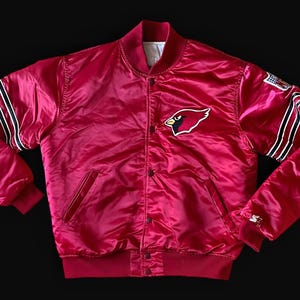 Vintage 90s Arizona Cardinals Starter Jacket | NFL Pro Line Satin Bomber | Size Large