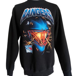 Vintage 1994 New York Rangers NHL Sweatshirt - Salem Sportswear - Made in USA - Size L
