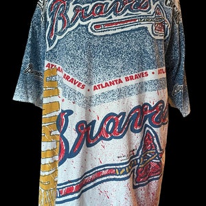 Fruit of the Loom, Shirts, Vintage 93 Braves Atlanta Baseball Graphic Mens  Tshirt Xl Phuck Phillies Usa
