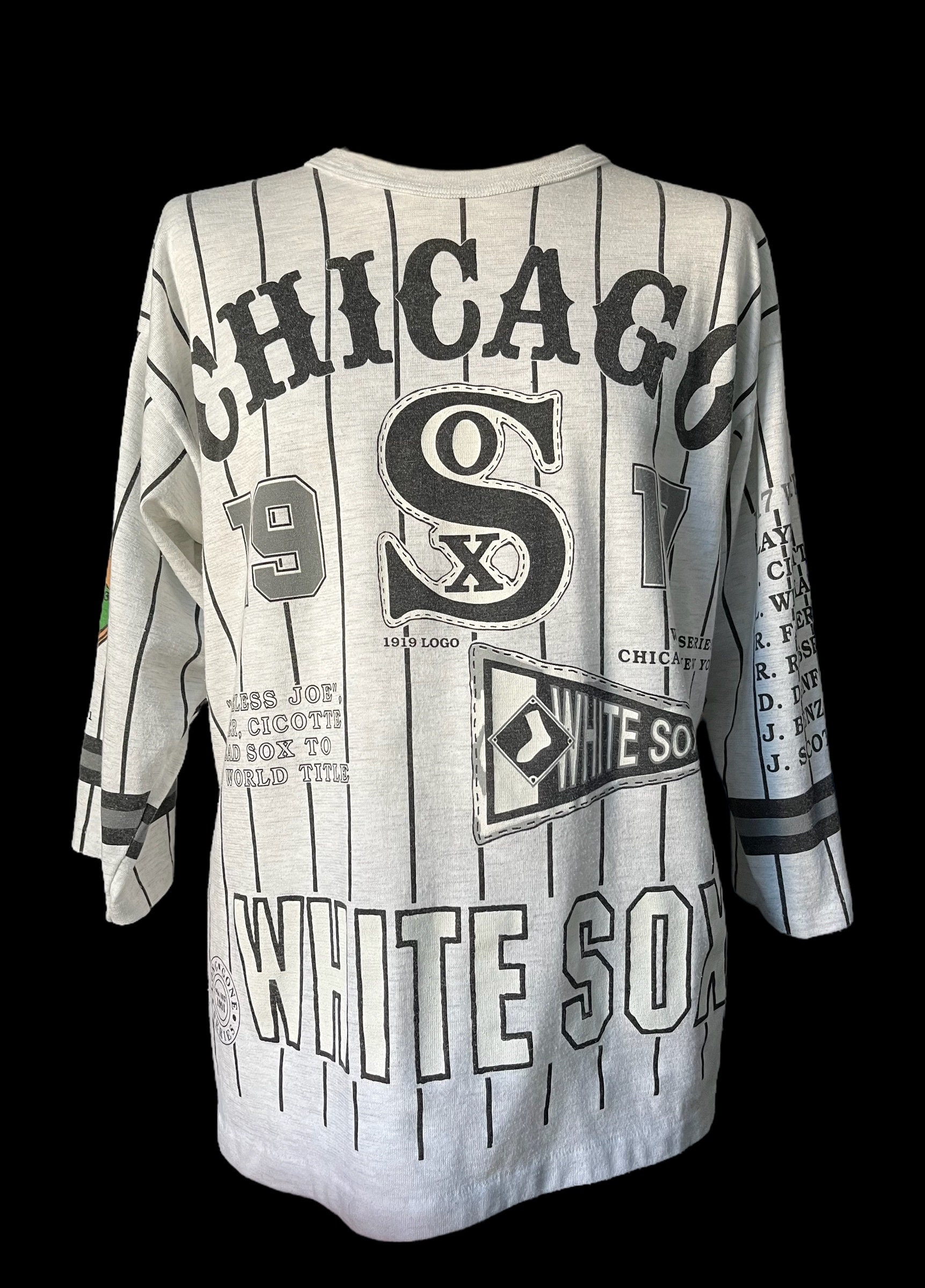 Vintage 1991 MLB Chicago White Sox Long Gone Series 3/4 Sleeve 