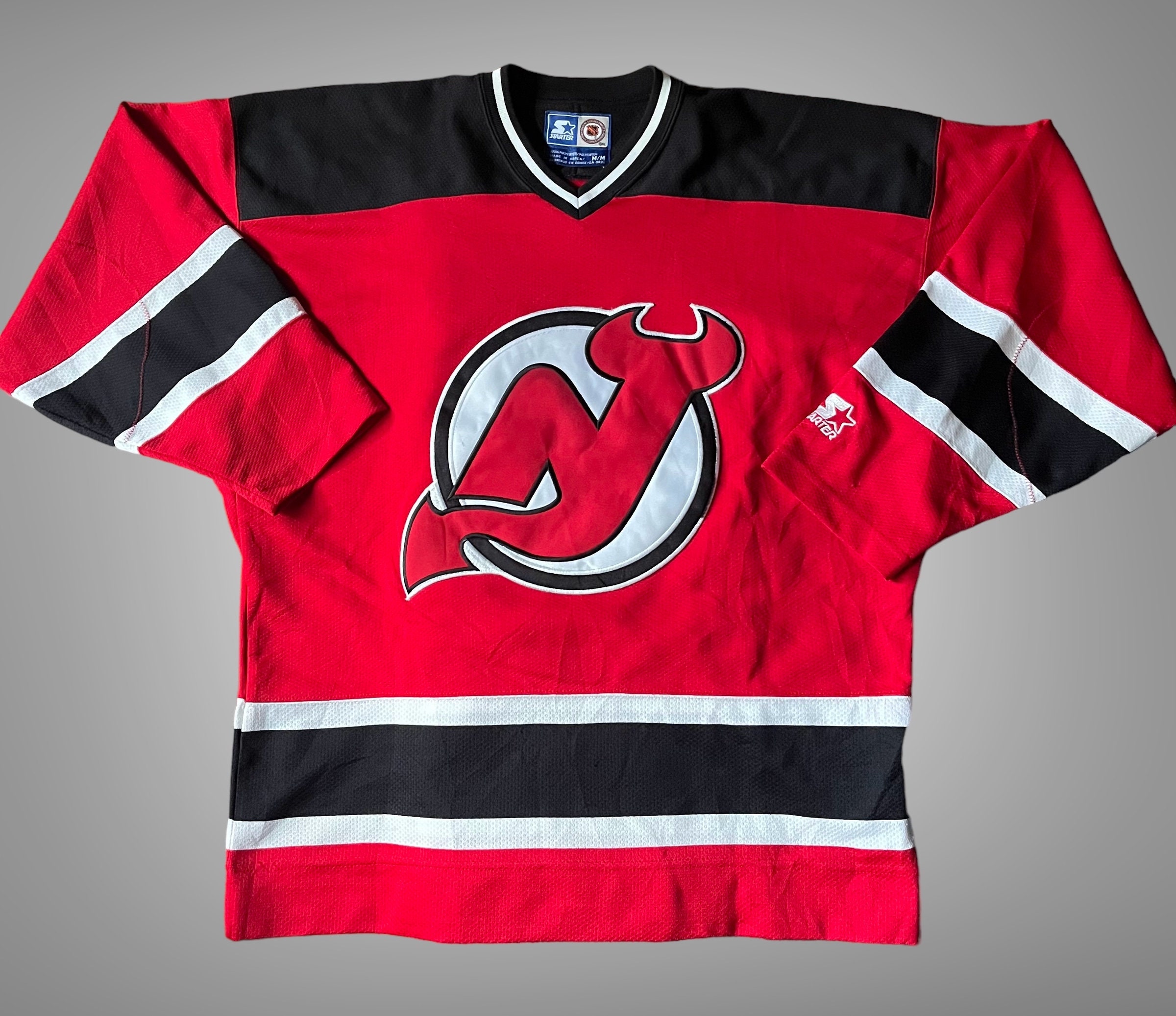 New Jersey Devils 80's GREEN Retro NHL Tie-Dye Shirt