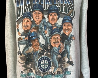 Vintage 1995 MLB Spaceball Mariners Salem Sportswear Sweatshirt Gr. L