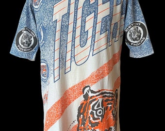 Vintage 1991 MLB Detroit Tigers Trench Americas Favourites  T shirt size L