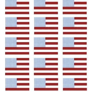 Flag Quilt Pattern for Beginners – 3x5 Throw Quilt – Instant Download PDF