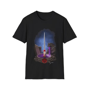 Thundercats T-Shirt, Sword of Omens, Lion-o, Mumm-Ra, Classic 80&#39;s Cartoon