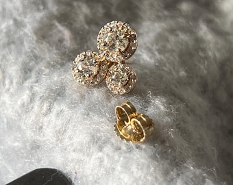 cluster Diamond Earrings