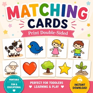 Tarjetas de la Creación / Juego Bíblico para Niños Pequeños (Descarga Digital)