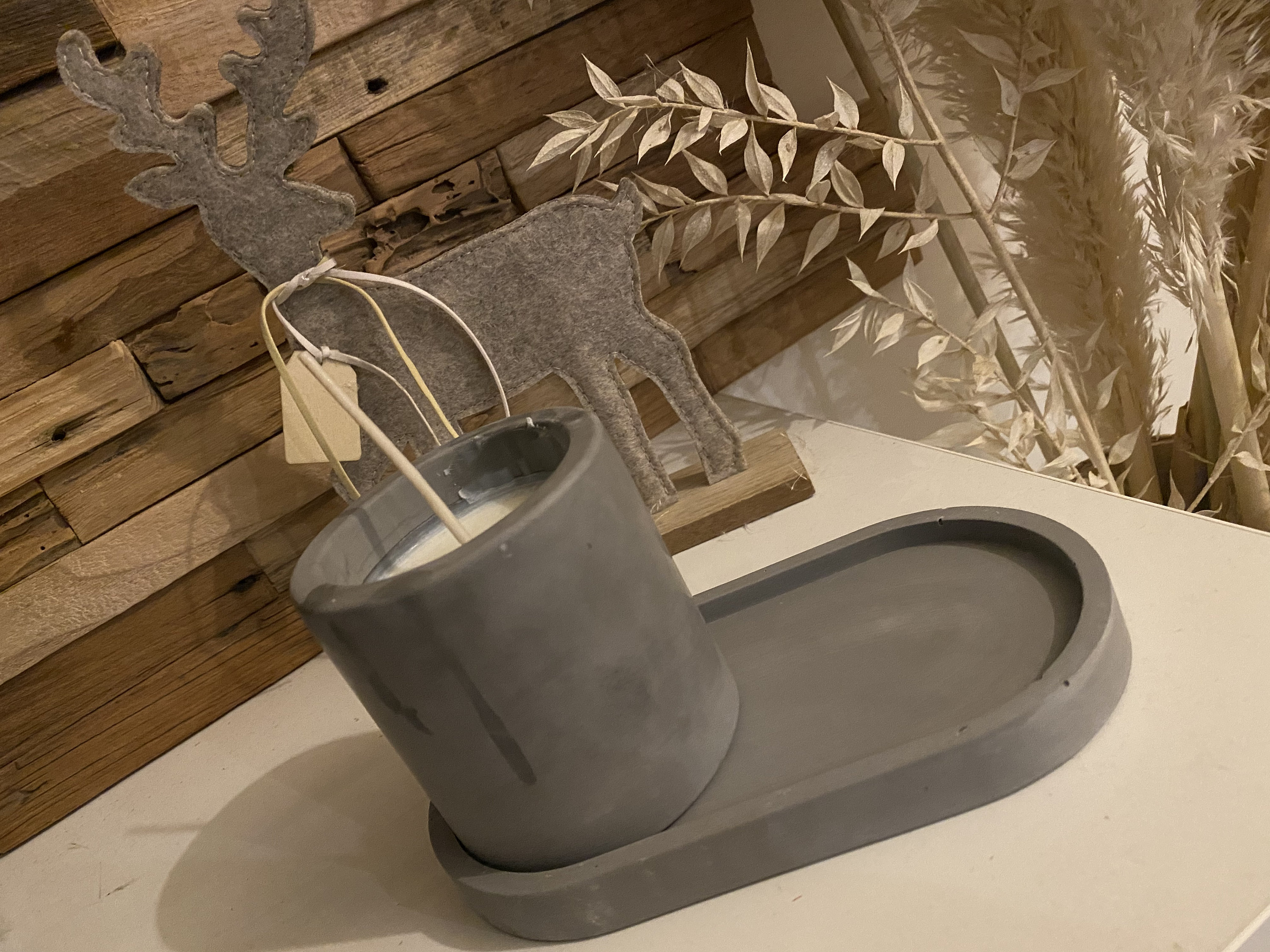 Bougie Senteur Souvenir d'enfance avec Plateau