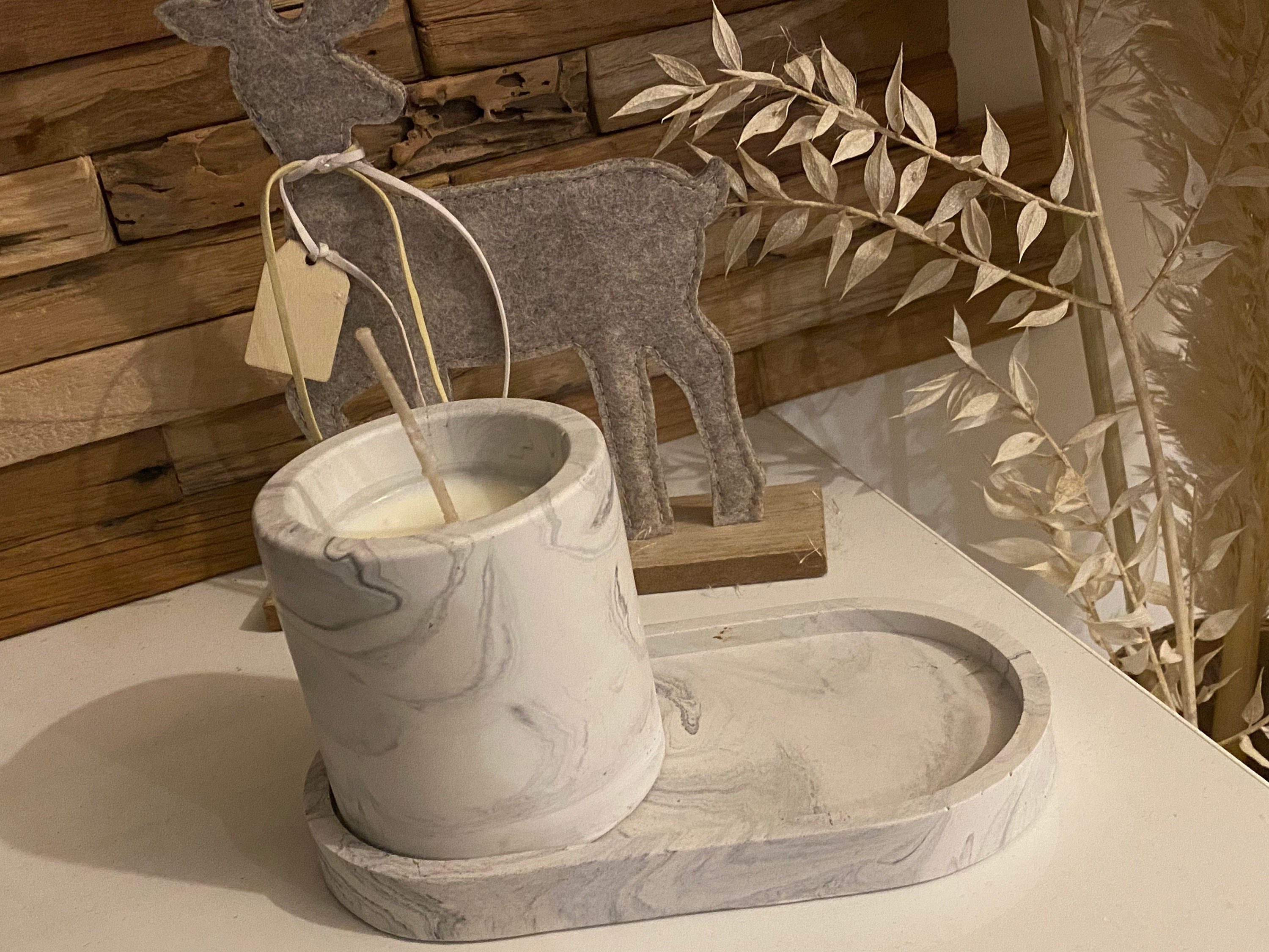 Bougie Senteur Souvenir d'enfance avec Plateau